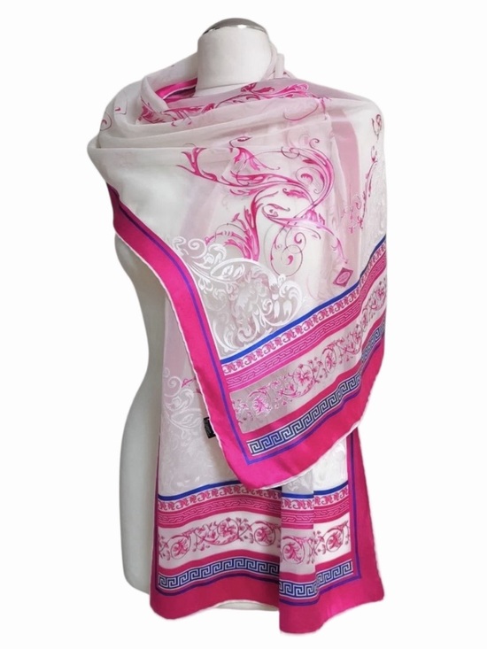 Versace Accessories - Pink Versace Silk Scarf / Shawl